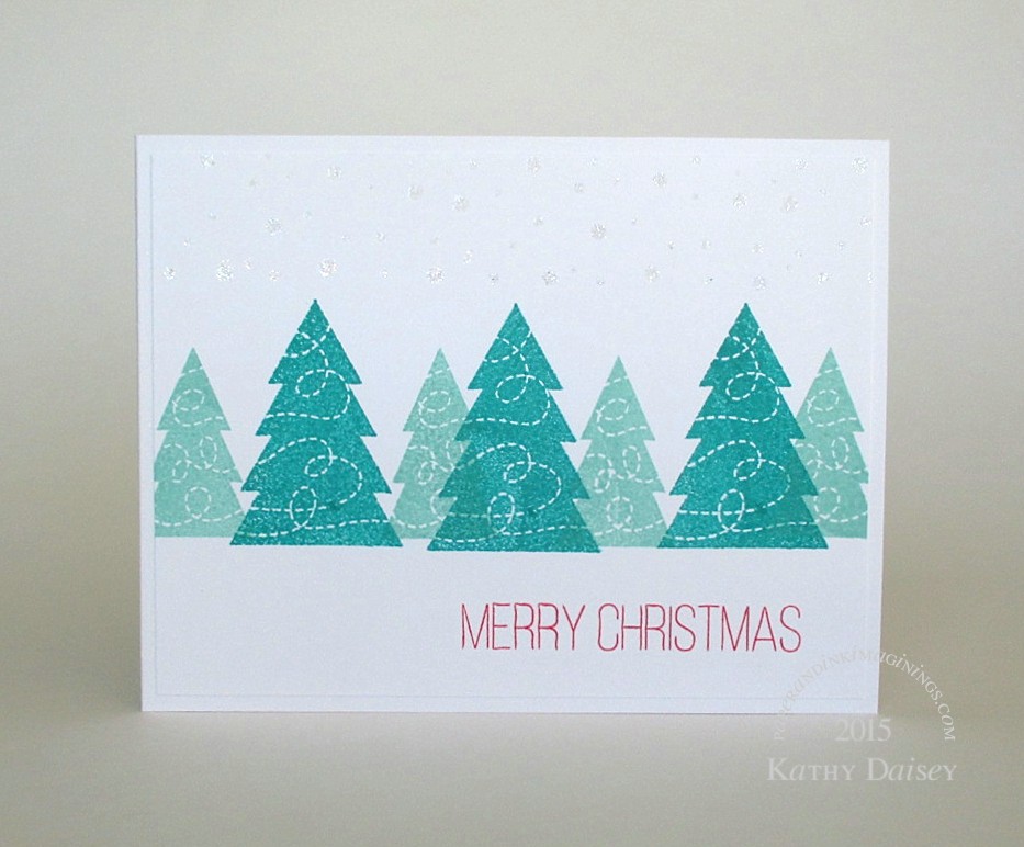 Clean and Simple Christmas Card  Paper and Ink Imaginings